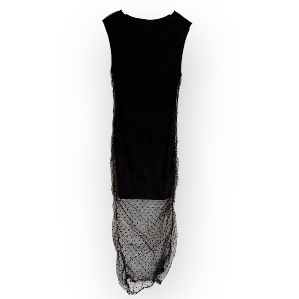 Le Lis Collection Sheer Polka Dot Mesh Maxi Dress – Size S (NWT)